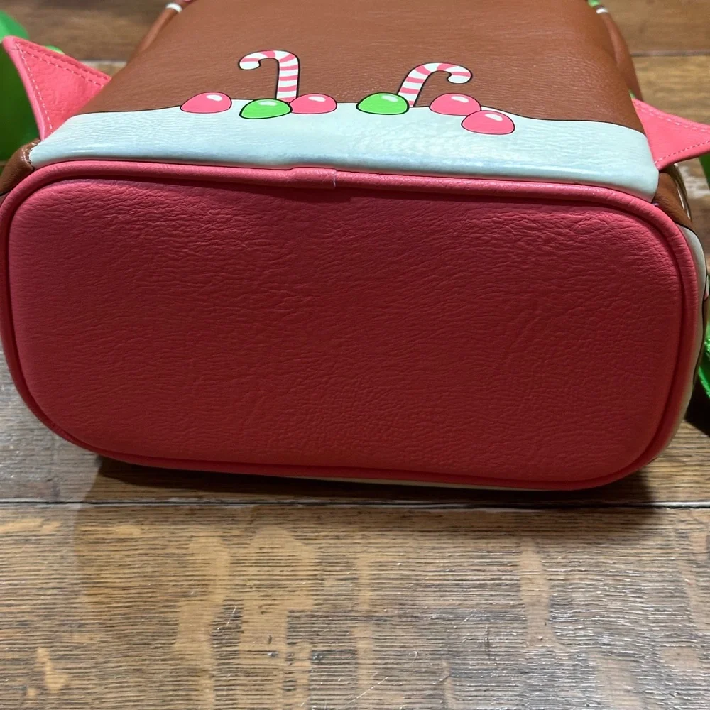 Disney Parks Mickey Mouse Gingerbread‎ Loungefly Mini Backpack ears Disney Eats - Picture 6 of 9